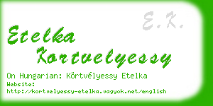 etelka kortvelyessy business card